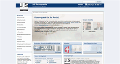 Desktop Screenshot of jus-kanzlei.de